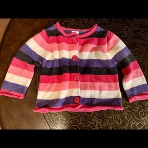 3 baby girl long sleeve tops sizes vary.